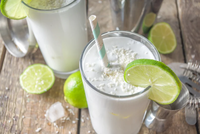 Limonada suíça com leite condensado