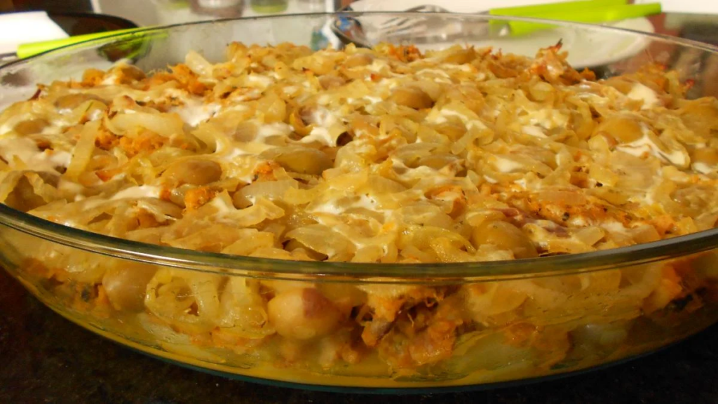 Casadinho de batata e bacalhau