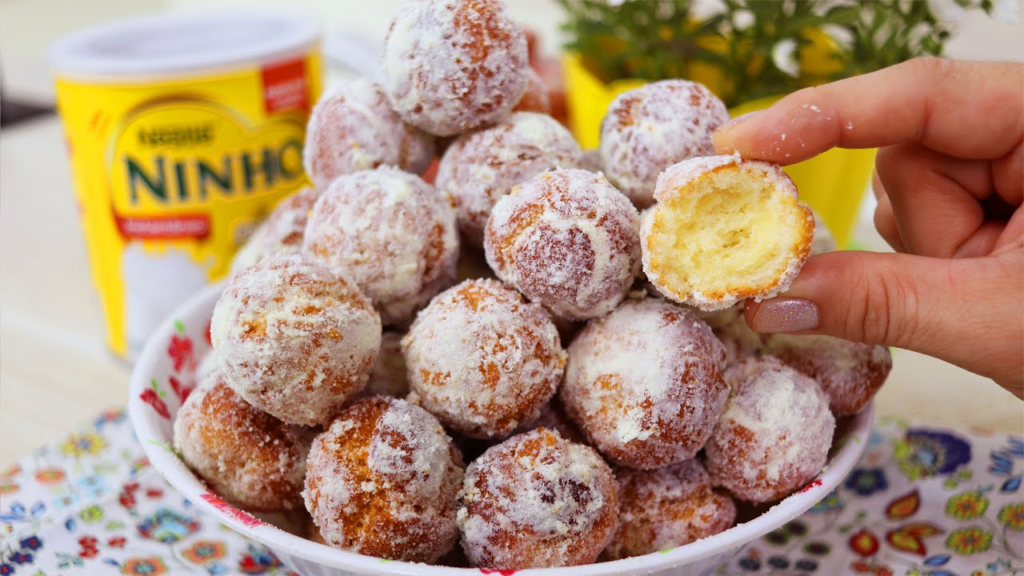 Bolinho de leite ninho