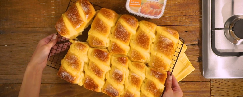 Pãozinho Doce com Creme