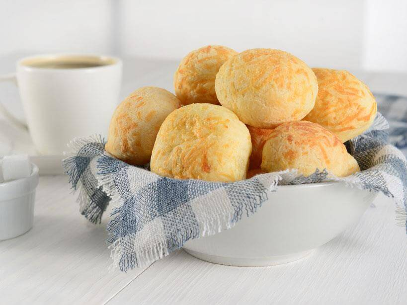 Pão de batata com queijo