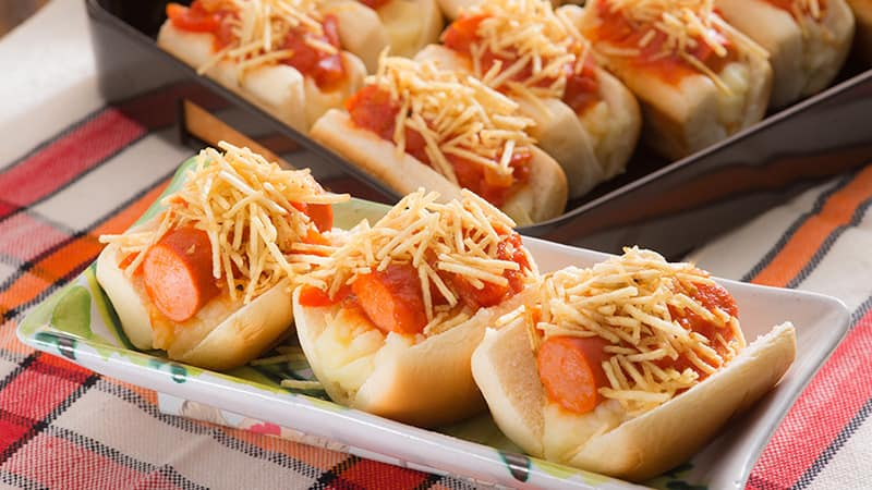 Mini hot dogs