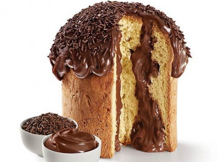 Panetone caseiro de Brigadeiro